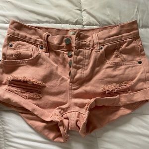 Pink shorts